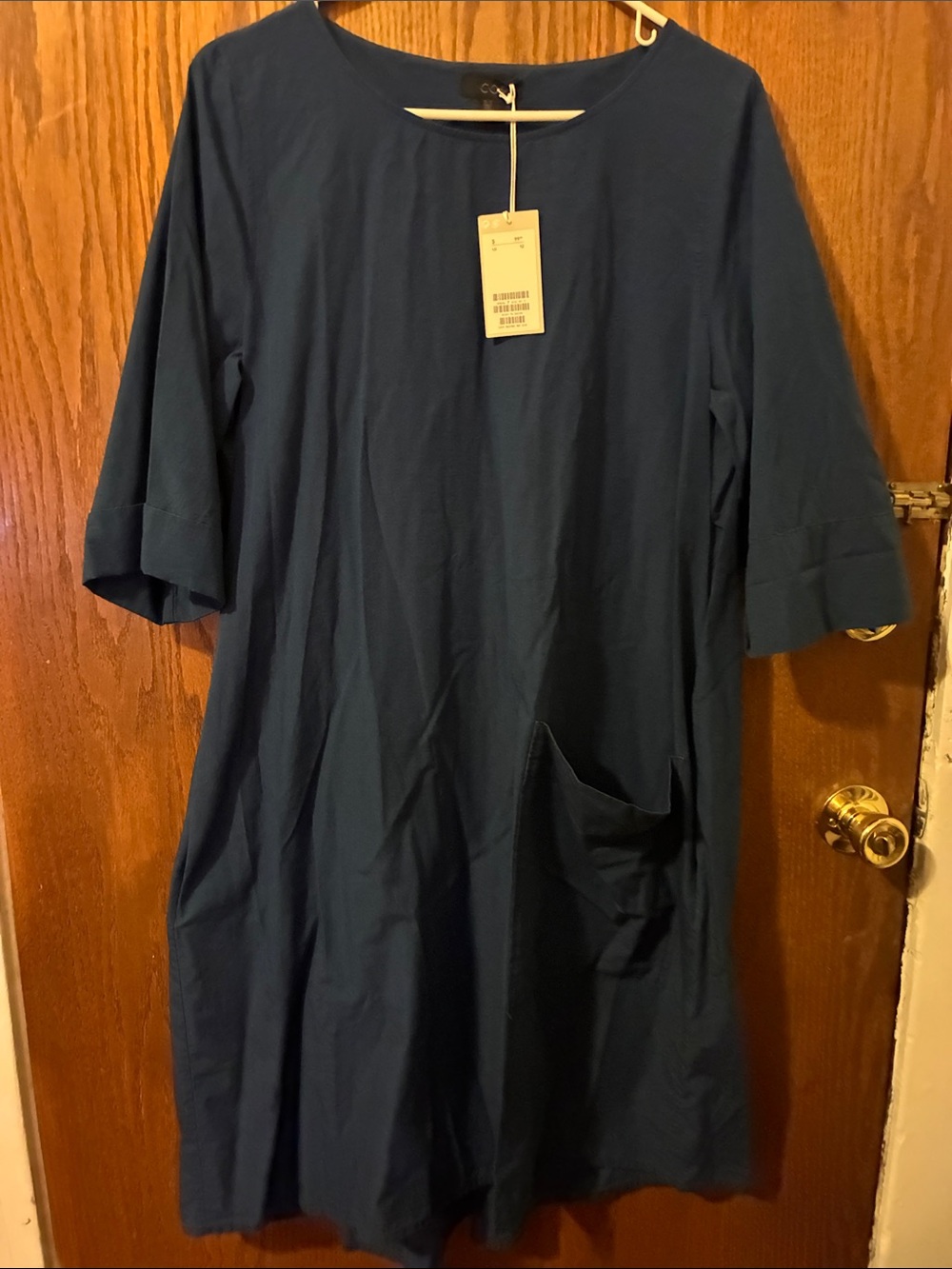 COS Navy Swing Dress Size 12 NWT